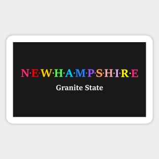 New Hampshire, USA. Granit State Sticker
